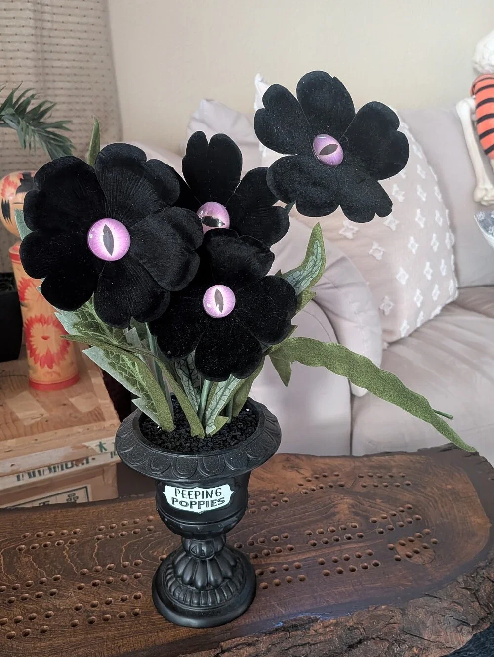 Target Ghoulish Garden Peeping Poppies Halloween Decor